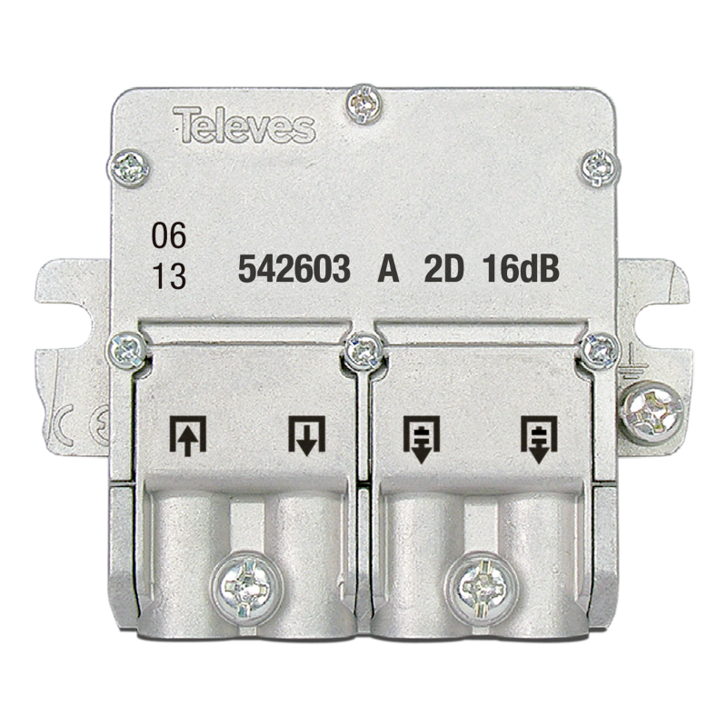 Derivador 1 Entrada 1 Salida + 2 Repartidores 16 dB Platas 2 y 3 542603