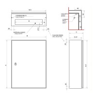Armario IDE con placa 1000x1000x300mm GN10010030 