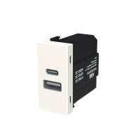 Cargador USB A+C 1 módulo N2185.3 Niessen Zenit