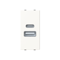 Cargador USB A+C 1 módulo N2185.3 Niessen Zenit