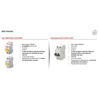 Automático Vivienda 2 Polos ABB 16A Tipo SV202 C16