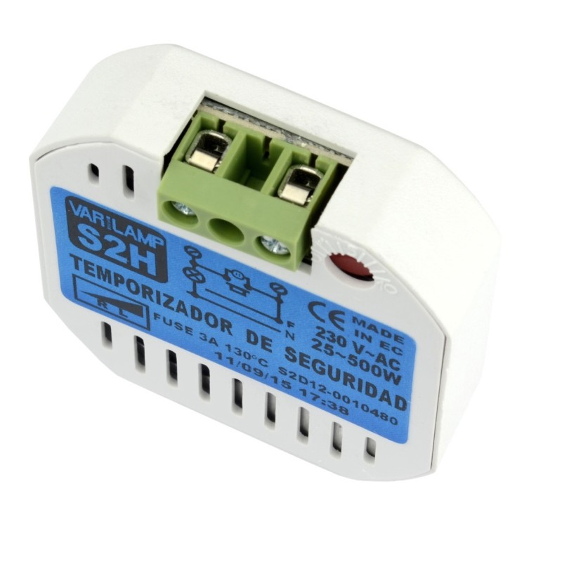 Temporizador Seguridad 800W 2 Hilos S2H Varilamp