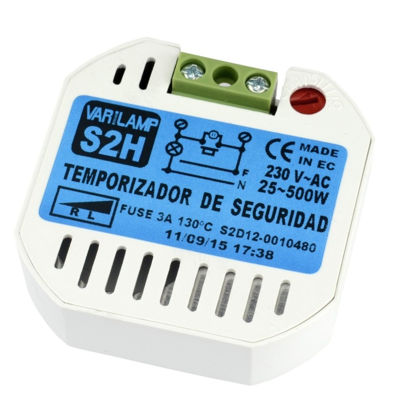 Temporizador Seguridad 800W 2 Hilos S2H Varilamp