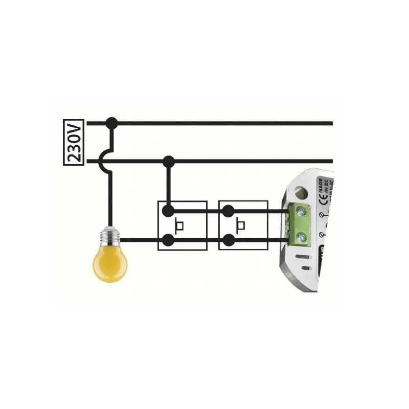 Temporizador Seguridad 800W 2 Hilos S2H Varilamp