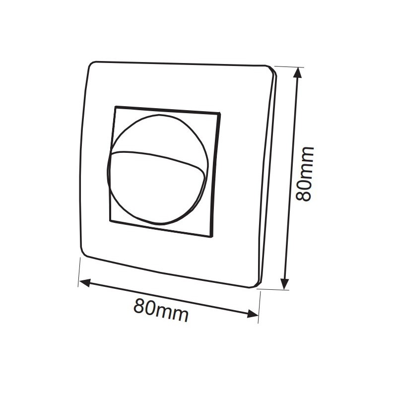 Detector LED de Presencia para Empotrar Dinuy DM CAM 003