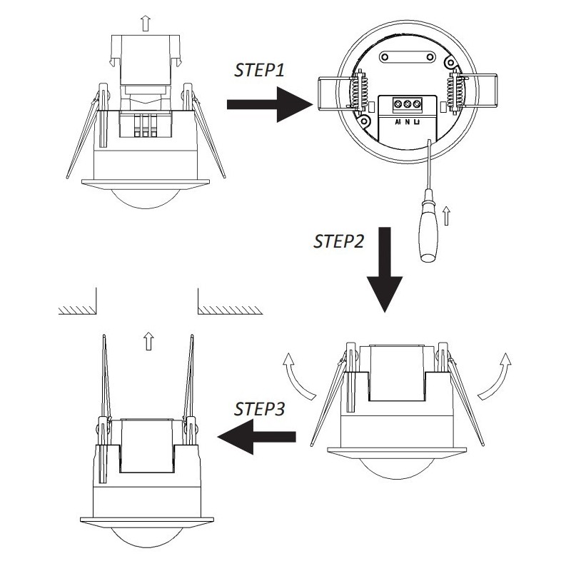 Detector de Presencia para Empotrar SDV Ultralux