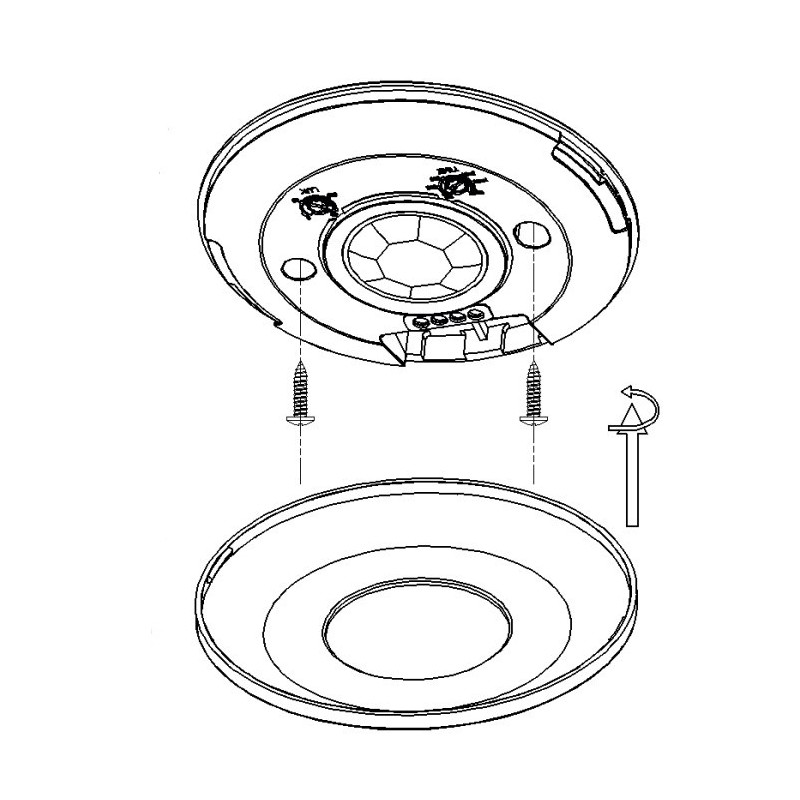 Detector de Presencia 360º para Superficie Ultralux SDOM