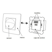 Detector LED de Presencia para Empotrar Dinuy DM CAM 003