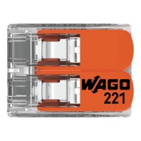Borna Conexión 2 Conductores 4mm² Wago 221-412