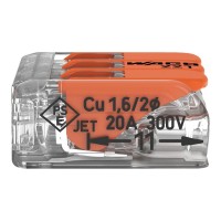 Borna Conexión 3 Conductores 4mm² Wago 221-413