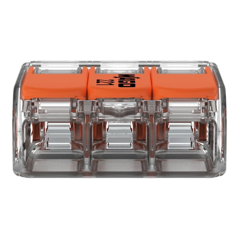 Borna Conexión 3 Conductores 4mm² Wago 221-413