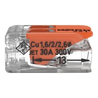 Borna Conexión 2 Conductores 6mm² Wago 221-612