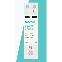 Protector sobretensiones transitorias Bifásico Tipo 2 Toscano V2T-15B