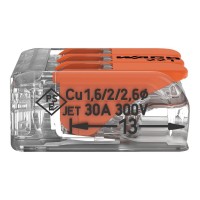 Borna Conexión 3 Conductores 6mm² Wago 221-613