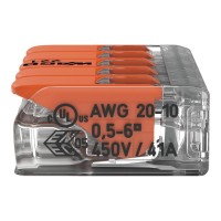 Borna Conexión 6mm² 5 Conductores Wago 221-615