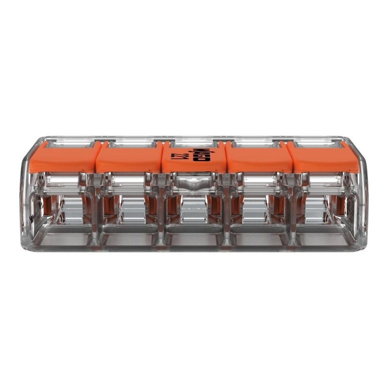 Borna Conexión 6mm² 5 Conductores Wago 221-615