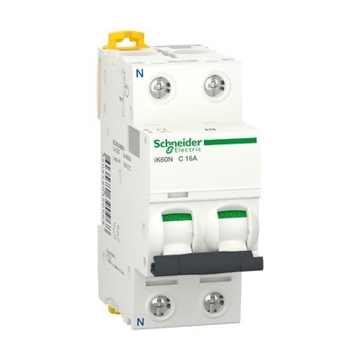 Magnetortérmico 1P+N 16A Curva C Schneider A9K17616