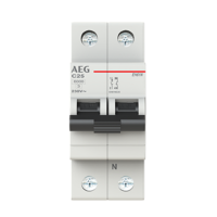 Automático residencial 1P+N 25A curva C AEG EH61NC25