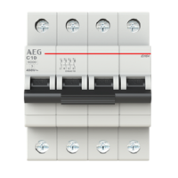 Automático residencial AEG 10A 4P curva C EH64C10