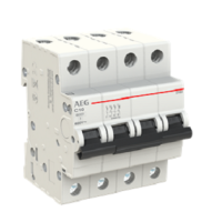 Automático residencial AEG 10A 4P curva C EH64C10