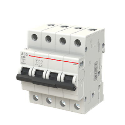 Automático residencial 16A AEG 4P curva C EH64C16