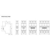 Automático residencial 16A AEG 4P curva C EH64C16