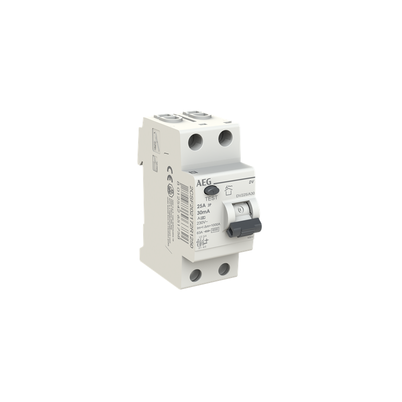 Diferencial vivienda 25A AEG DV225/AC30 2P Clase AC