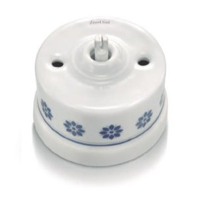 Interruptor Bipolar con Cenefa Azul 30314611 Fontini Garby