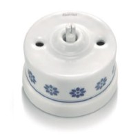 Interruptor Bipolar con Cenefa Azul 30314611 Fontini Garby