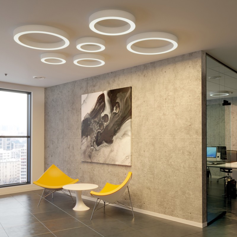 Plafón LED Blanco Aliso 60 cm 55W 2700-3000K P3742171B