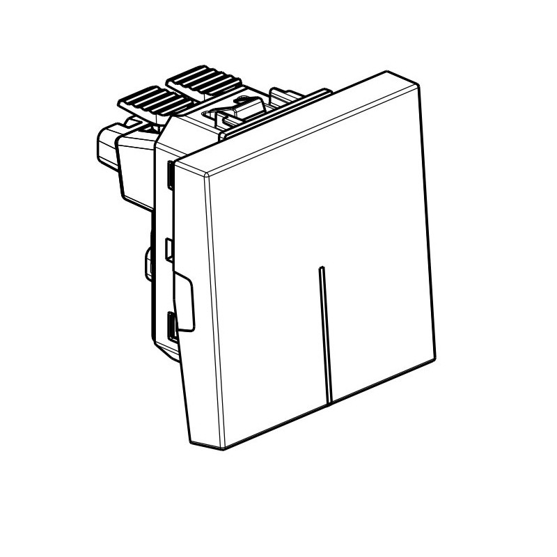Interruptor axial 2 módulos Light Now Y_4051M2A Bticino - Bricoelige