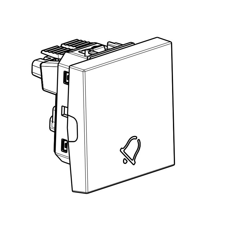 Tecla símbolo campana 2 módulos Light Now Y_4915DM2A - Bricoelige