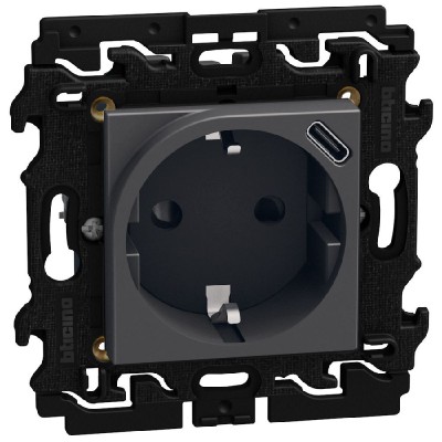 Enchufe con cargador USB Light Now Y_4141USB Bticino - Bricoelige