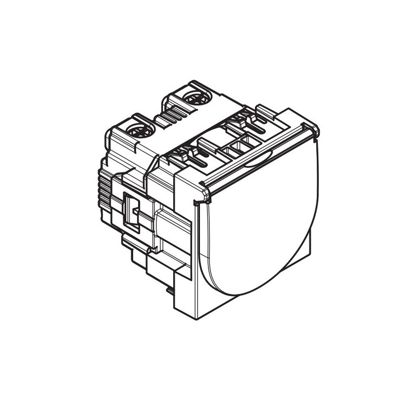 Enchufe 2P+T con tapa Light Now Y_4141P Bticino - Bricoelige