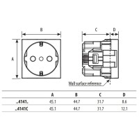 Enchufe 2P+T con tapa Light Now Y_4141P Bticino - Bricoelige
