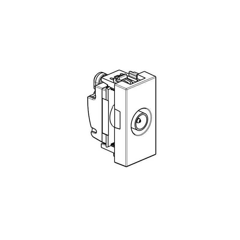 Base TV final única 1 módulo Light Now Y_4202D Bticino - Bricoelige