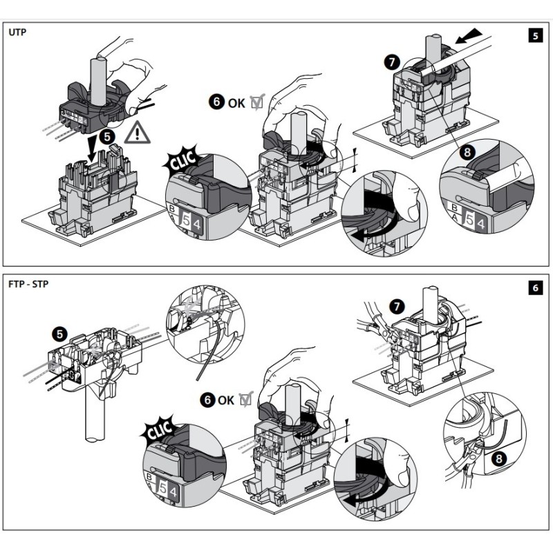 Base RJ45 6 UTP Light Now Y_4279C6 Bticino - Bricoelige