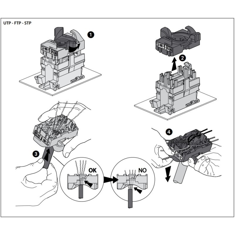 Base RJ45 6A UTP Light Now Y_4279C6A Bticino - Bricoelige
