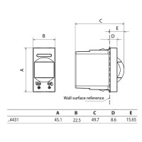 Sensor movimiento 1 módulo Light Now Y_4431 Bticino - Bricoelige