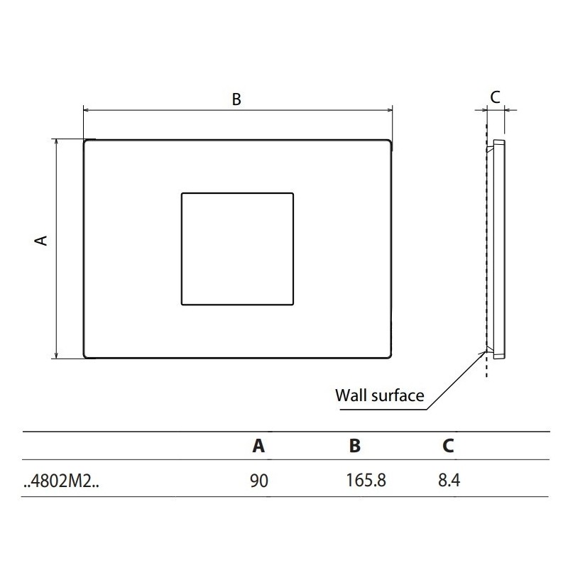 Placa 2 ventanas Light Now YA4802M2_ Bticino - Bricoelige
