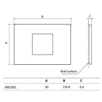 Placa 3 ventanas Light Now YA4802M3_ Bticino - Bricoelige