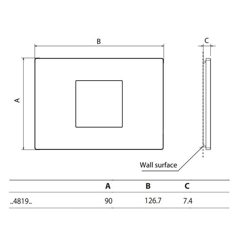 Placa 2 módulos Light Now YA4819_ Bticino - Bricoelige