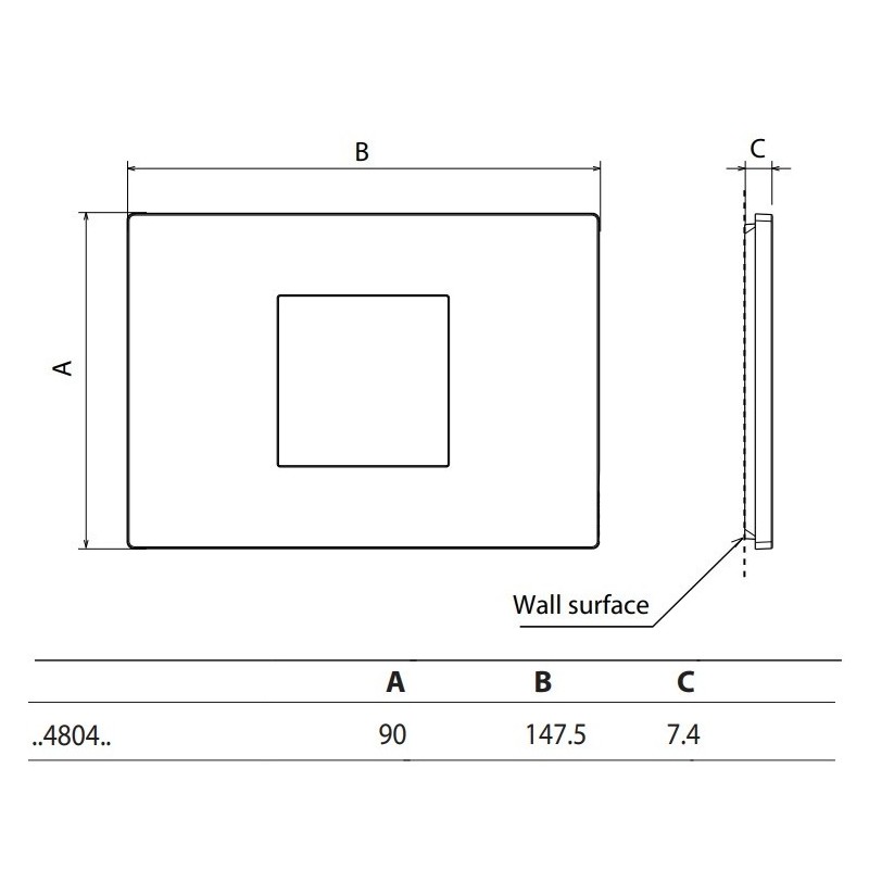 Placa 4 módulos Light Now YA4804_ Bticino - Bricoelige