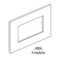 Placa 4 módulos Light Now YA4804_ Bticino - Bricoelige