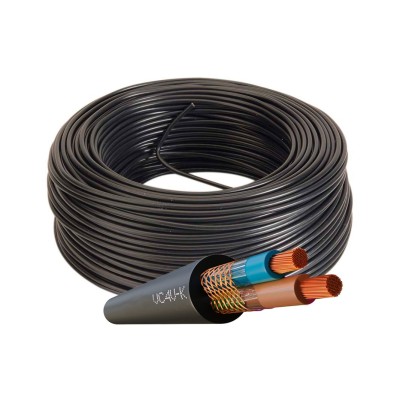 Manguera Cable Cobre 2x1,5 Apantallado Negro 0,6/1kV VC4V-K