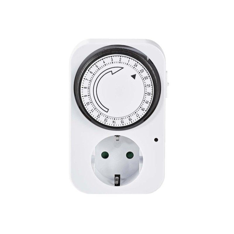 Programador Horario 24 horas Enchufable 49400 Silver Sanz