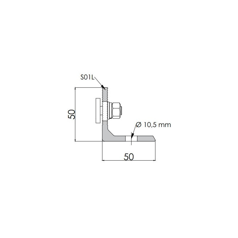 Fijación Premontada para perfil G1 Sunfer S01L