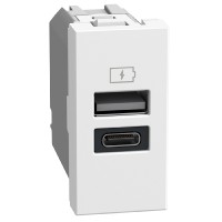 Cargador A+C Light Now Y_4191AC Bticino 1 módulo