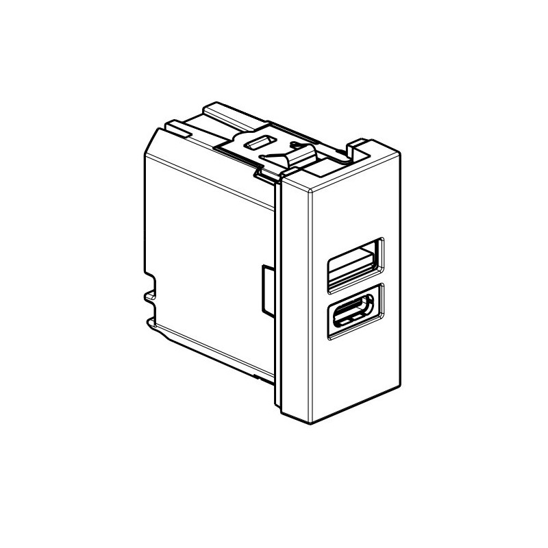 Cargador A+C Light Now Y_4191AC Bticino 1 módulo