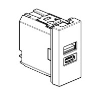 Cargador A+C Light Now Y_4191AC Bticino 1 módulo